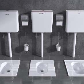 现代蹲便器3D模型下载